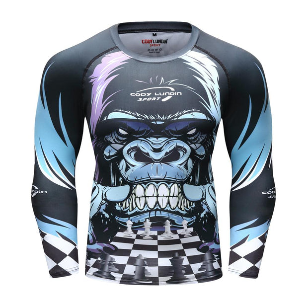 GORILLA CHESS RASH GUARD