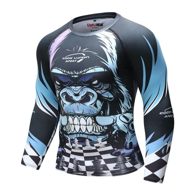GORILLA CHESS RASH GUARD