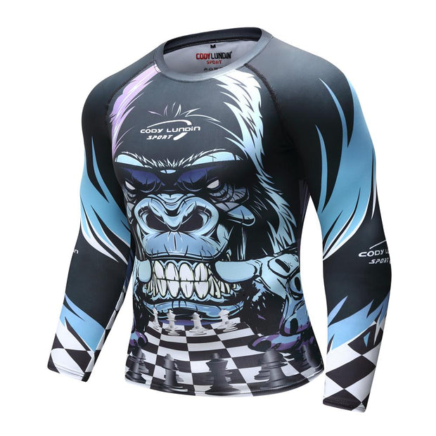 GORILLA CHESS RASH GUARD