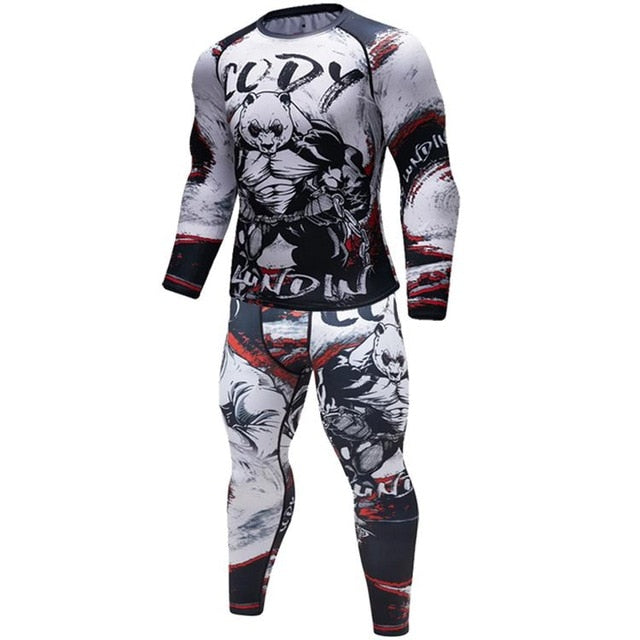 JUICED PANDA SPATS/RASH GUARD SET