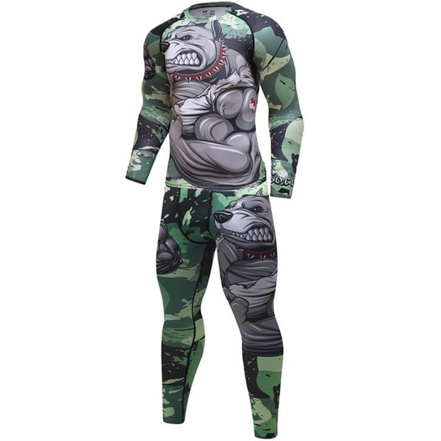 BULLDOG SPATS/RASH GUARD SET