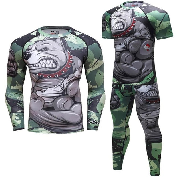 BULLDOG SPATS/RASH GUARD SET