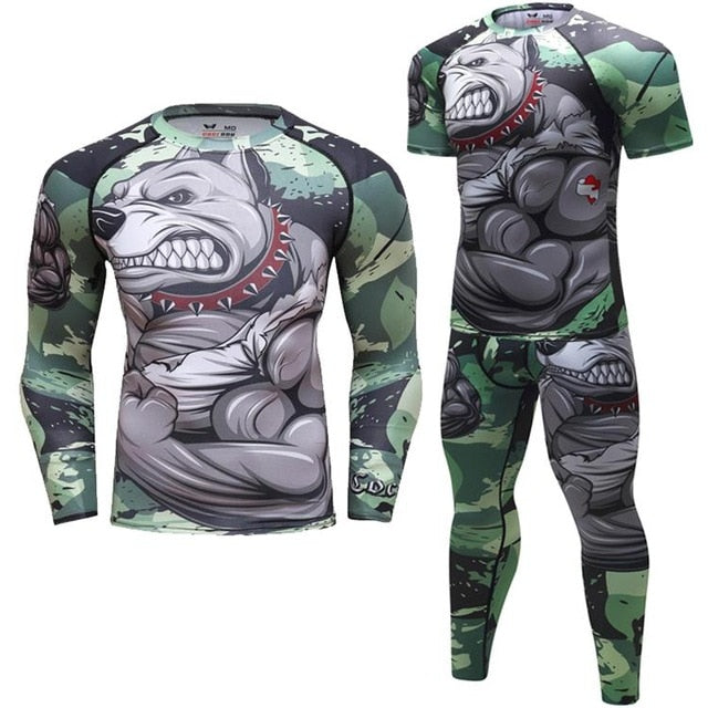 BULLDOG SPATS/RASH GUARD SET