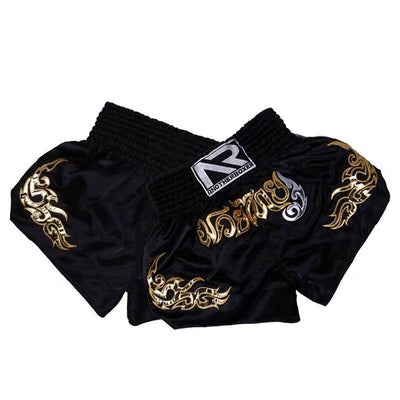 'ANOTHER BOXER' BLACK THAI SHORTS