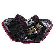 'ANOTHER BOXER' BLACK/SILVER THAI SHORTS