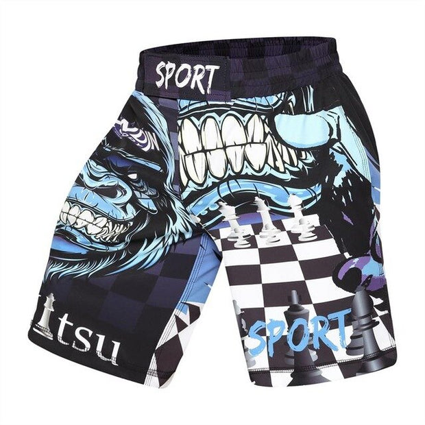 GORILLA CHESS MMA SHORTS