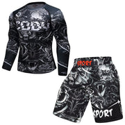 THE NIGHTMARE SHORTS/RASH GUARD SET