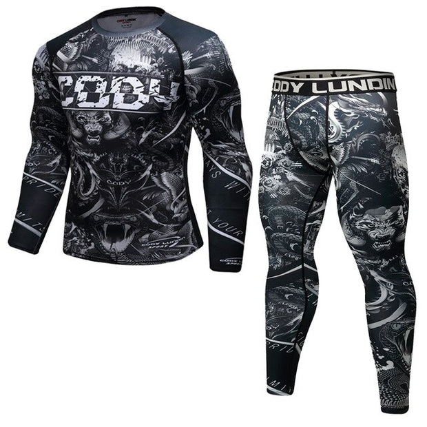 THE NIGHTMARE SPATS/RASH GUARD SET