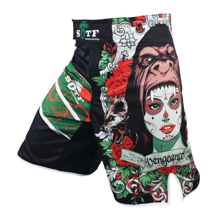 GORILLA QUEEN MMA SHORTS