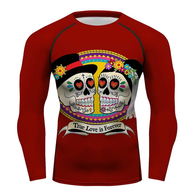 DAY OF THE DEAD LOVE RASH GUARD