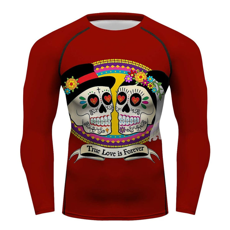 DAY OF THE DEAD LOVE RASH GUARD