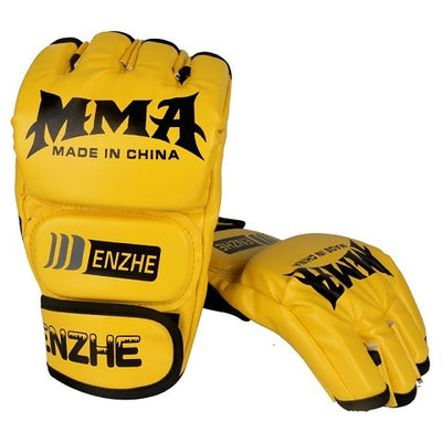 ENZHE YELLOW MMA TRAINING GLOVES