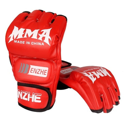 ENZHE RED MMA TRAINING GLOVES