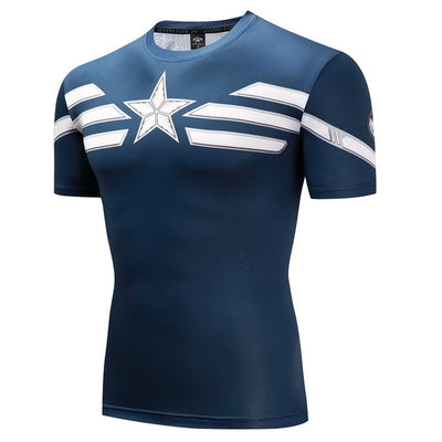 CAPTAIN AMERICA RASH GUARD