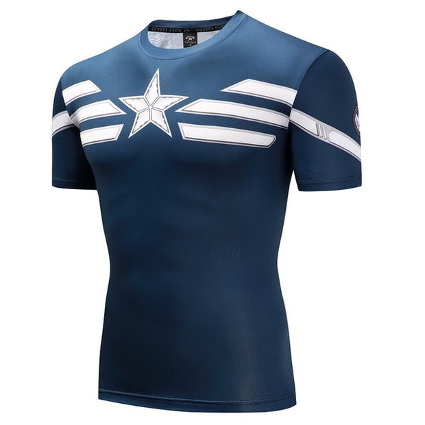 CAPTAIN AMERICA RASH GUARD